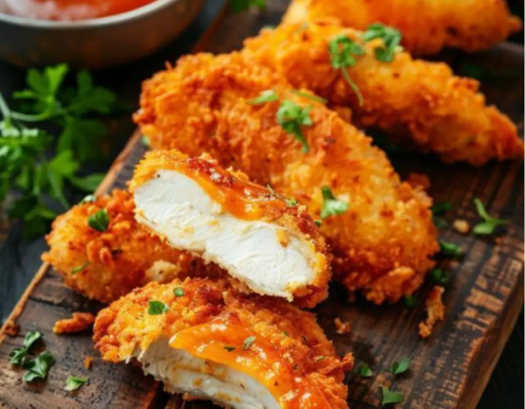 Crispy Chicken Tenders with Dipping Sauce