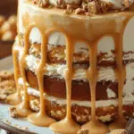 Caramel Pecan Layer Cake