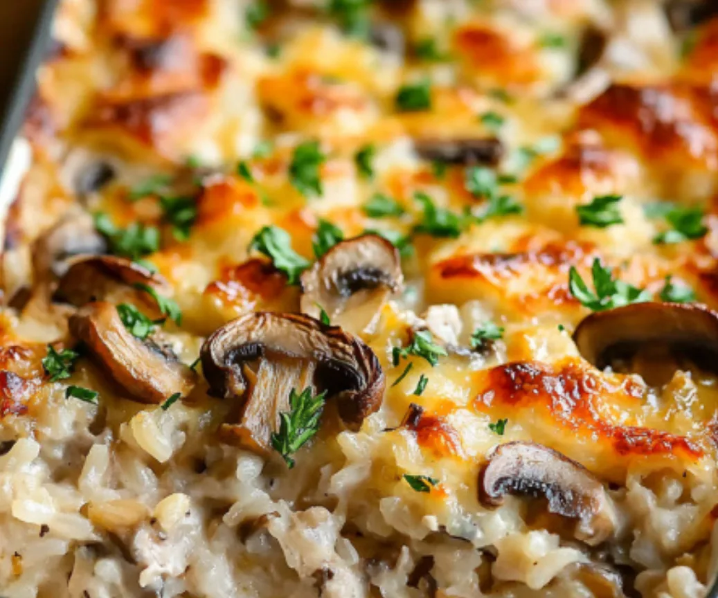 Mushroom and Chicken Rice Casserole: A Comforting One-Dish Meal