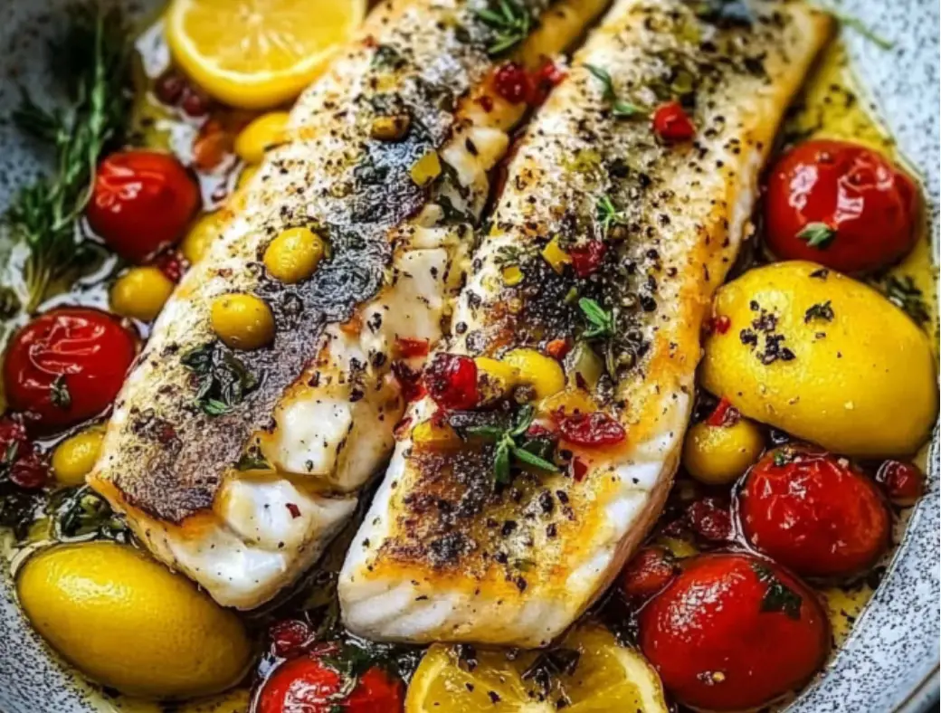 Fish with Tomatoes & Lemon