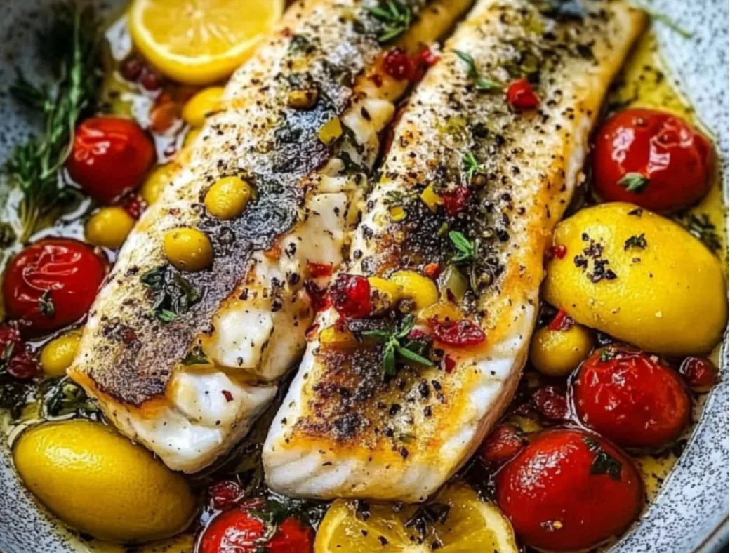 Fish with Tomatoes & Lemon