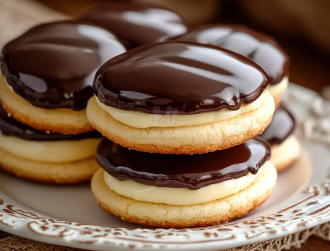 Boston Cream Pie Cookies