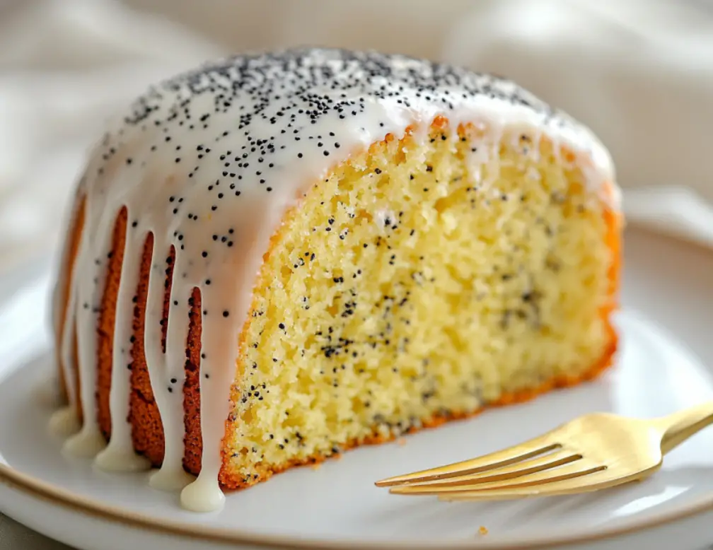 Lemon Poppy Seed Bundt Cake with Glaze