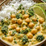 Creamy Chickpea and Broccoli Coconut
