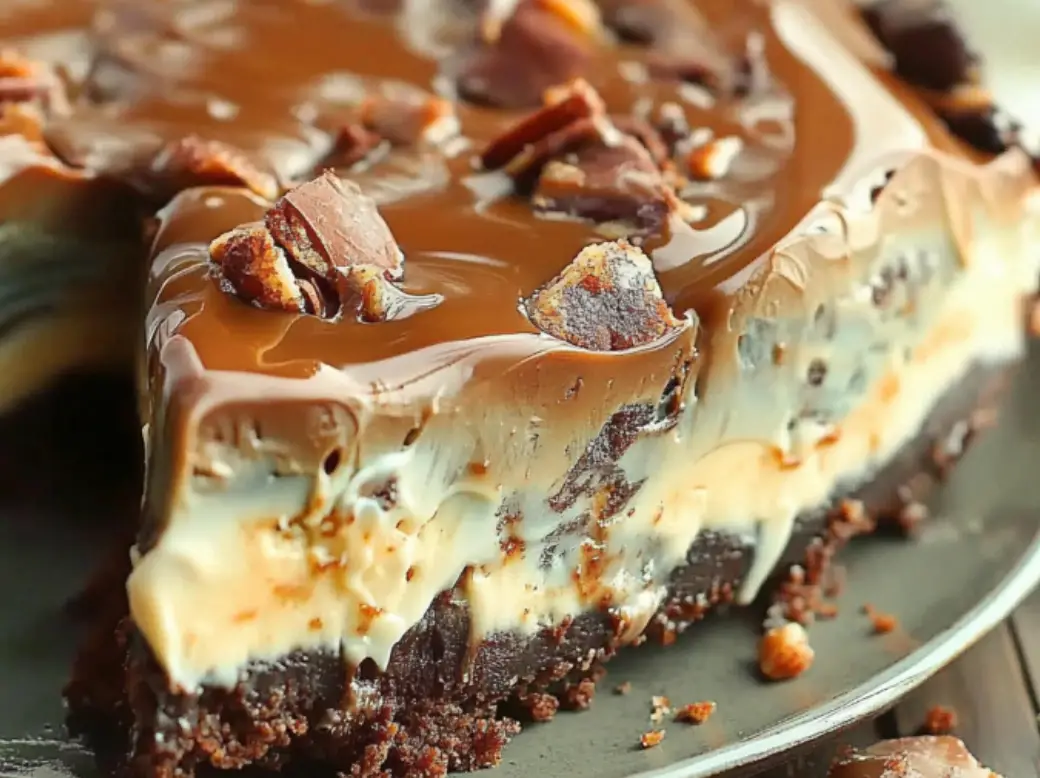 No-Bake Chocolate Toffee Layered Bars