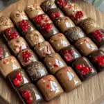 Assorted Gourmet Chocolate Bonbons with Red Berry Garnish