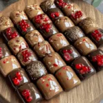 Assorted Gourmet Chocolate Bonbons with Red Berry Garnish