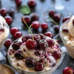 Cherry Vanilla Ice Cream Sundae Cups