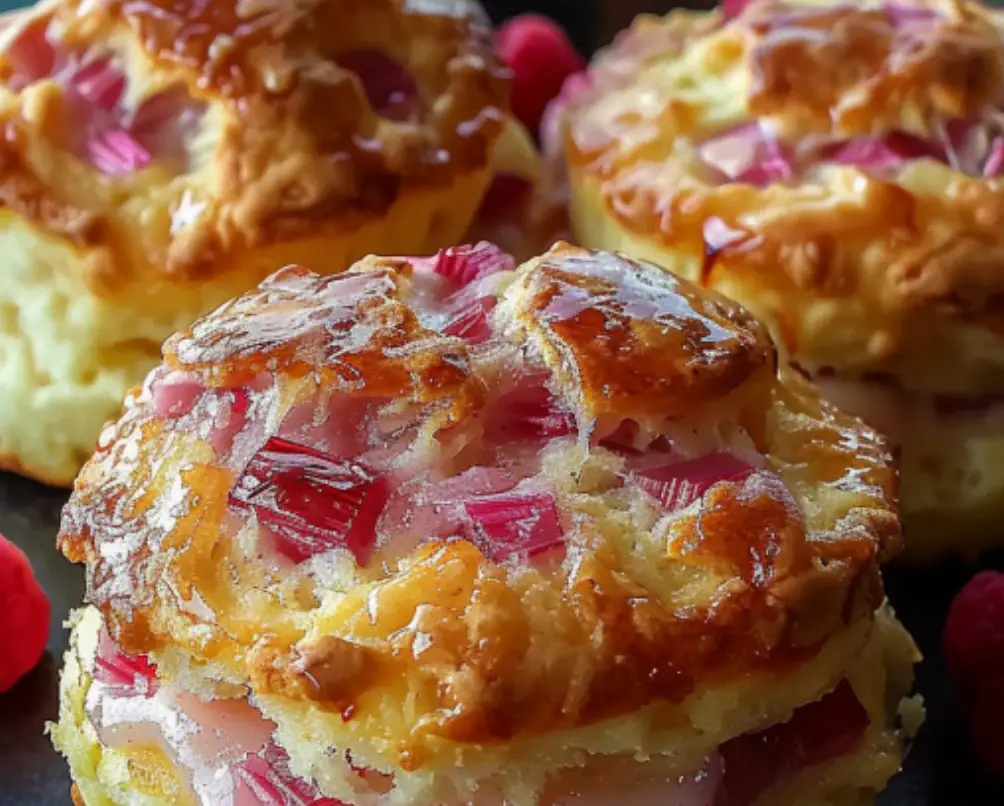 Rhubarb Buttermilk Scones