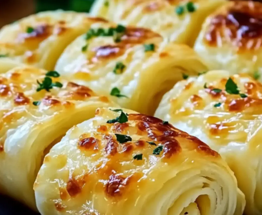 Cheesy Garlic Butter Rollups: A Quick and Flavorful Side Dish