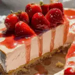 Strawberry Cream Cheese Mousse Cake