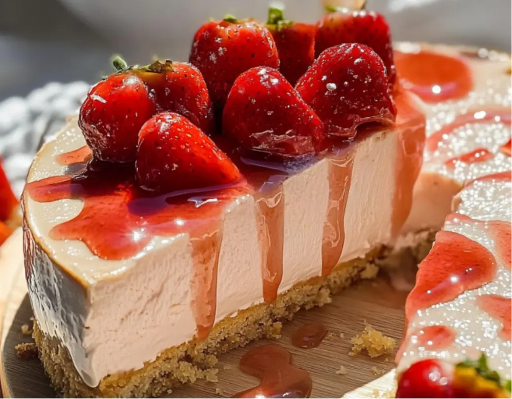 Strawberry Cream Cheese Mousse Cake
