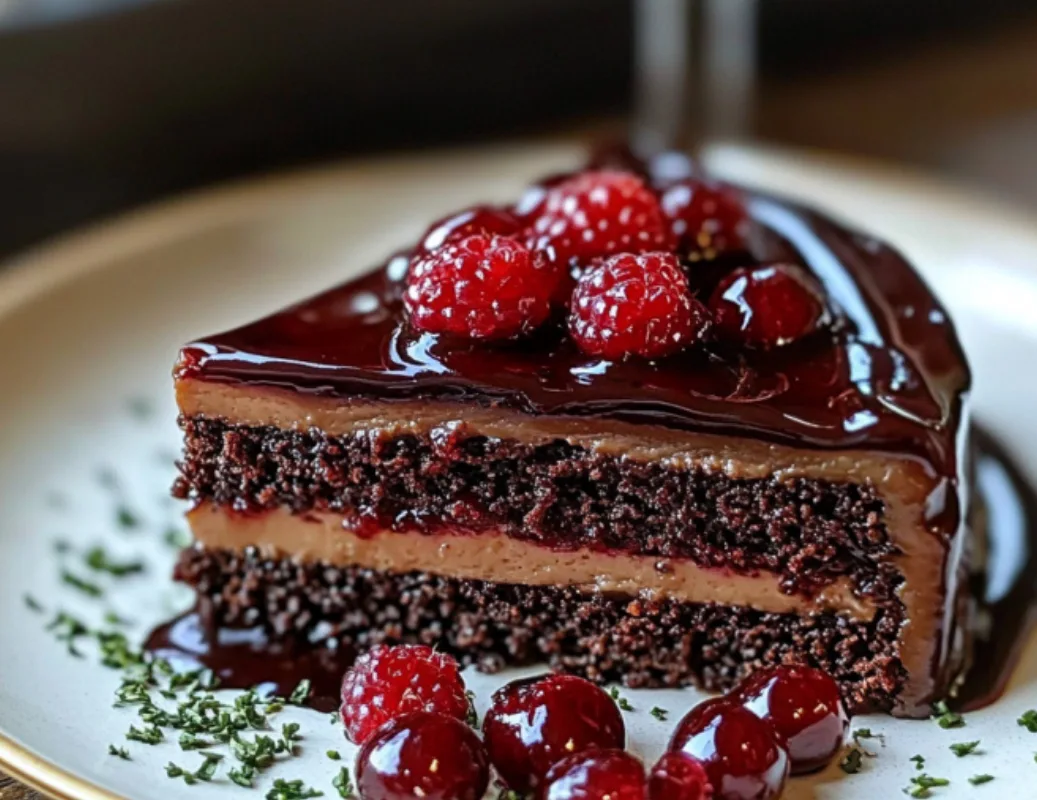 Chocolate Raspberry Layer Cake