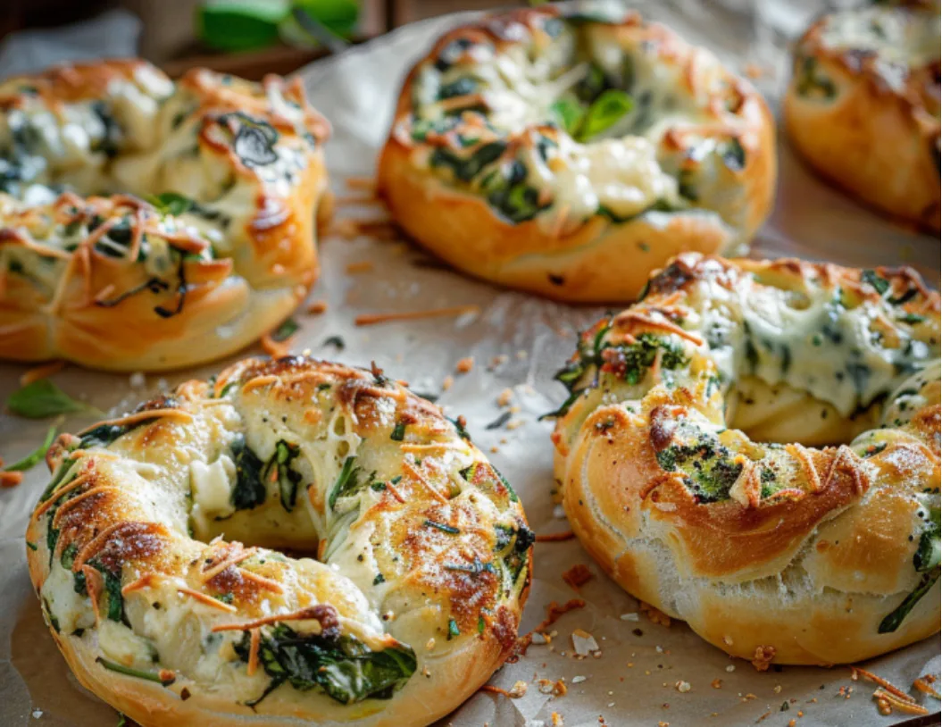 Spinach and Cheese Pastry Rings