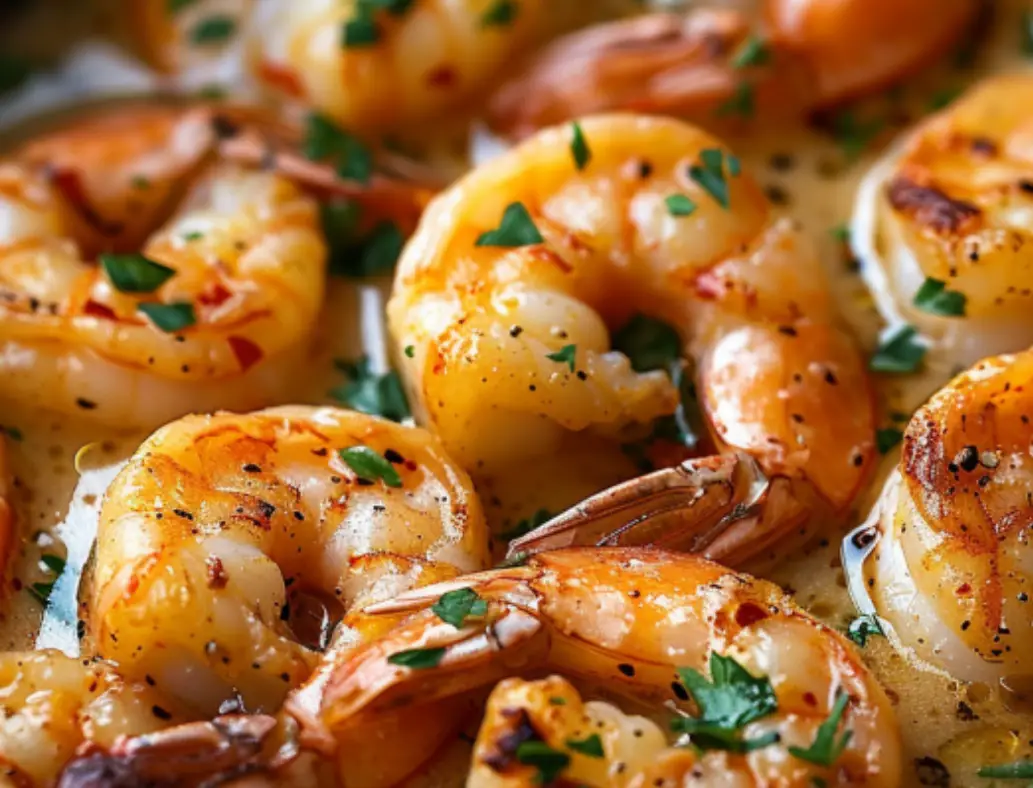 Garlic Butter Shrimp Skillet