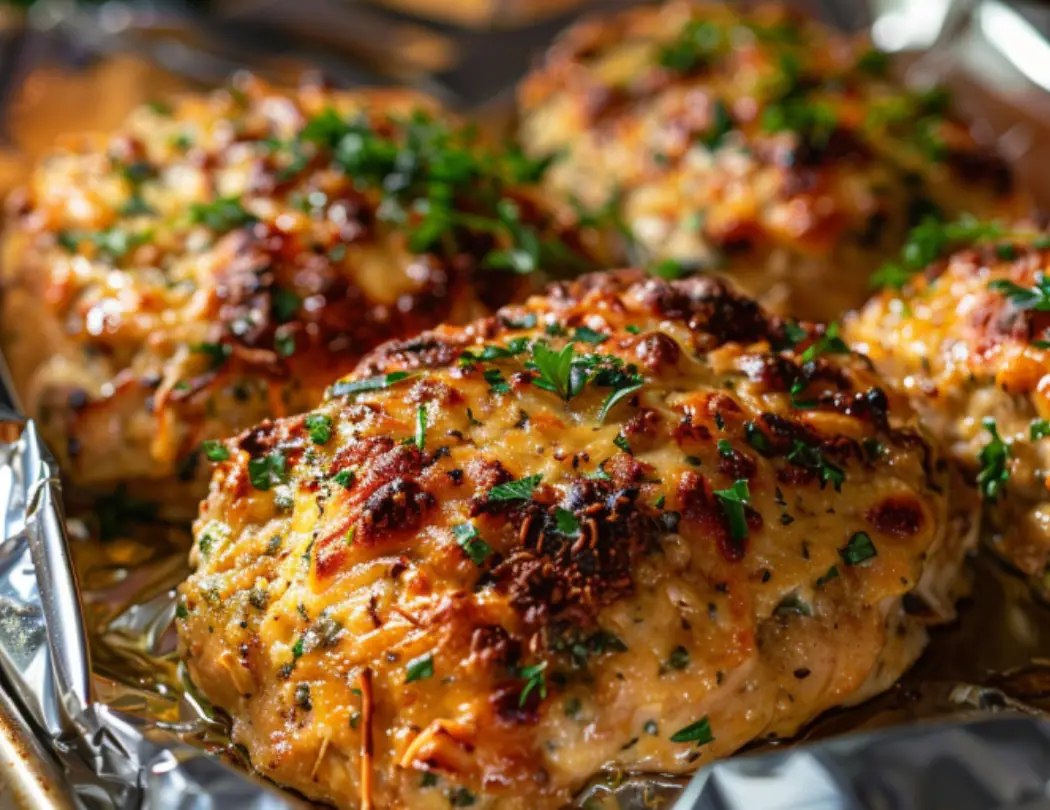 Cheesy Herb Crusted Chicken Bakes