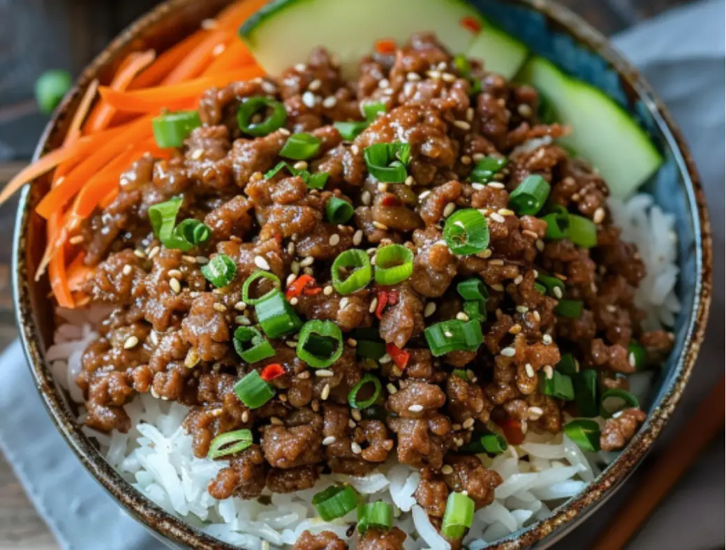 Ground Beef Rice Bowl