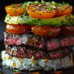 Grilled Steak Stack with Avocado and Tomato