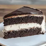 Chocolate Layer Cake with Whipped Cream Filling and Ganache