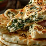 Stuffed Spinach and Feta Flatbread