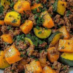 Beef with Zucchini & Sweet Potato