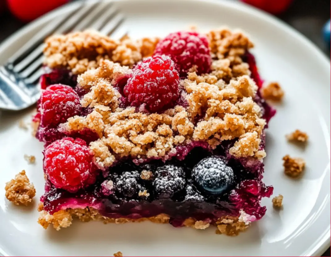 Cherry Berry Crumble Bars