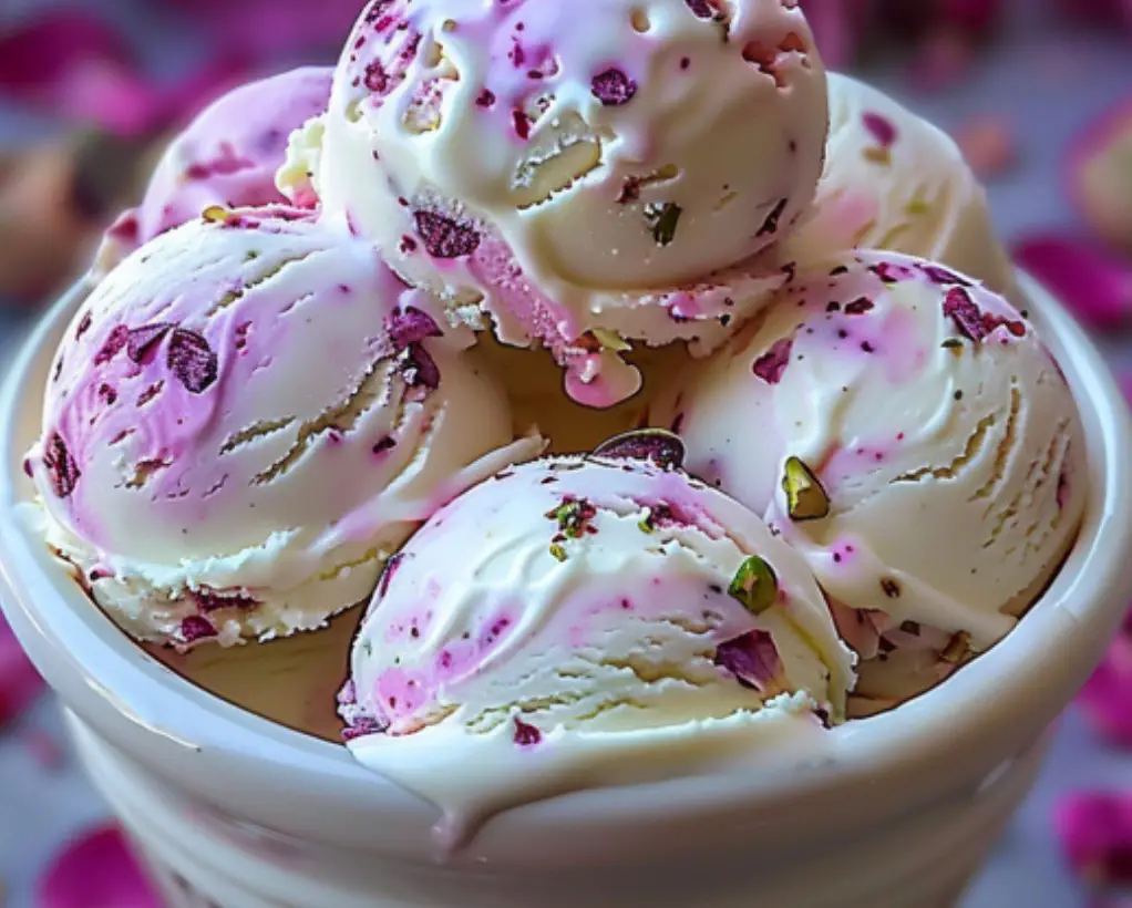 Rose Pistachio Ice Cream