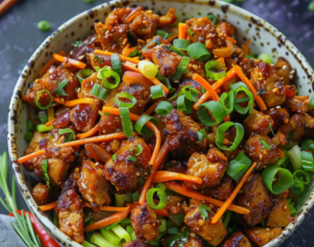 Garlic Chicken Rice Bowl
