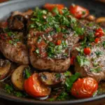 Garlic Herb Lamb Chops with Cherry Tomatoes