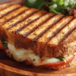 Grilled Caprese Panini with Tomato