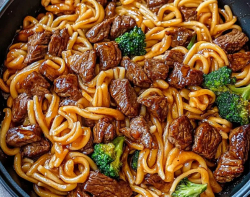 Beef and Broccoli Noodles Stir Fry