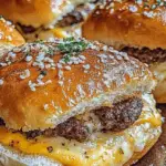 Cheesy Garlic Butter Burger Sliders