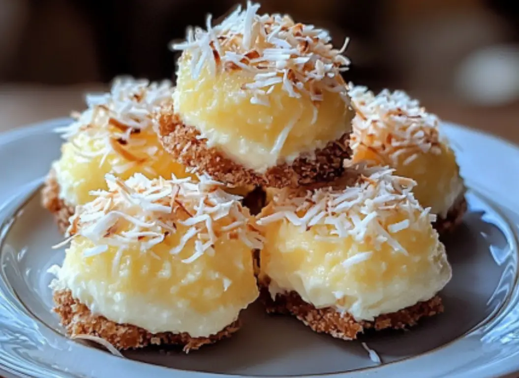 Toasted Coconut Cream Puffs
