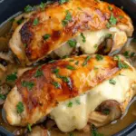 Mushroom and Cheese Stuffed Chicken