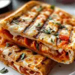 Grilled Pepperoni Pizza Sandwiches