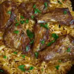 Braised Lamb with Creamy Pasta