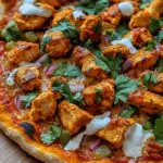 Homemade Chicken Tikka Pizza
