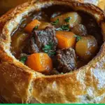 Hearty Beef Stew in Bread Bowls