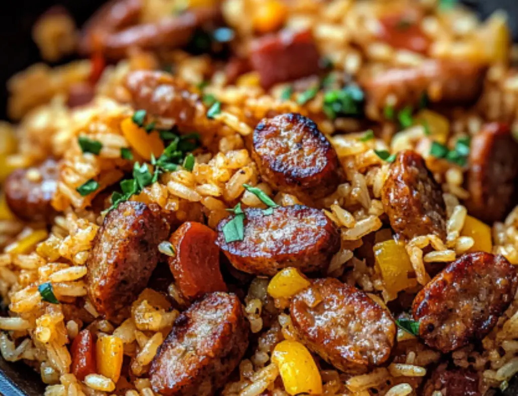 Cajun Sausage and Rice Skillet: A One-Pan Southern Classic Full of Flavor