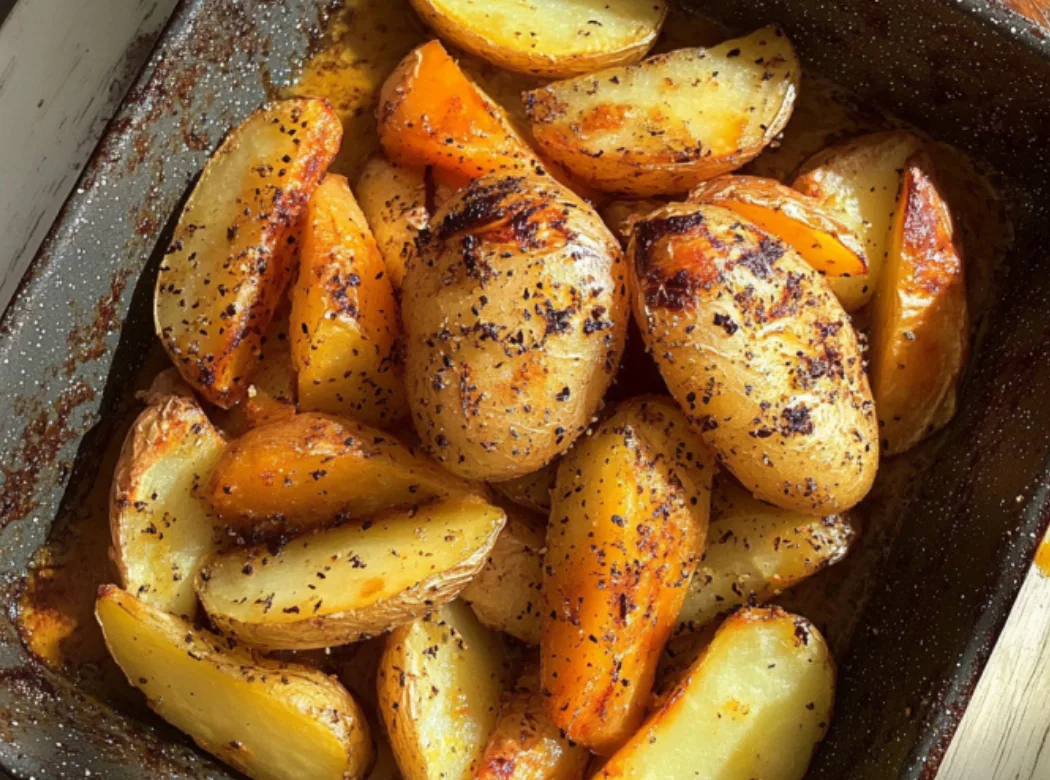 Herb-Roasted Chicken with Potatoes and Carrots