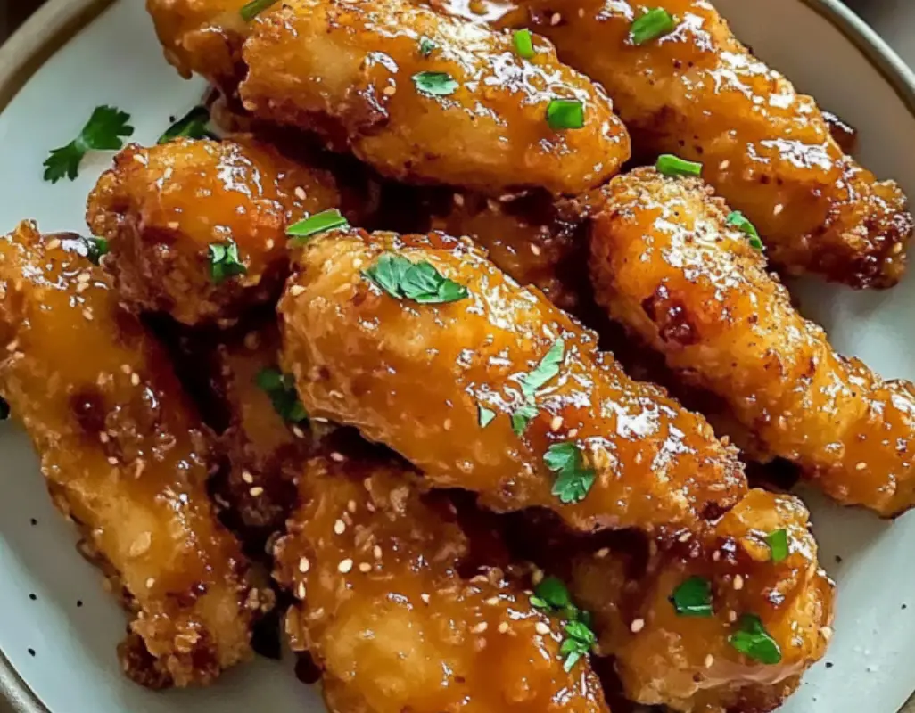 Crispy Honey Garlic Chicken Wings