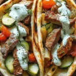 Beef and Vegetable Pita