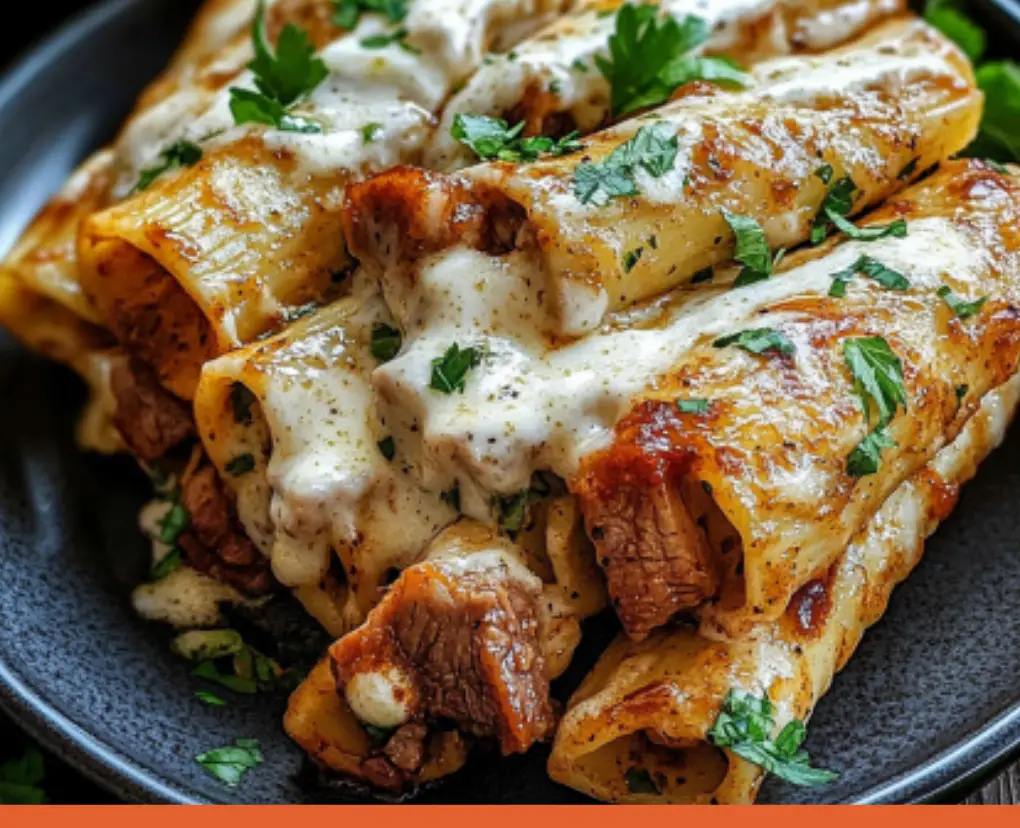 Cheesy Beef-Stuffed Pasta