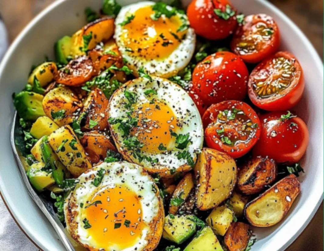 Savory Breakfast Bowl with Eggs