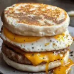 Sausage, Egg, and Cheese Breakfast Muffin Sandwich