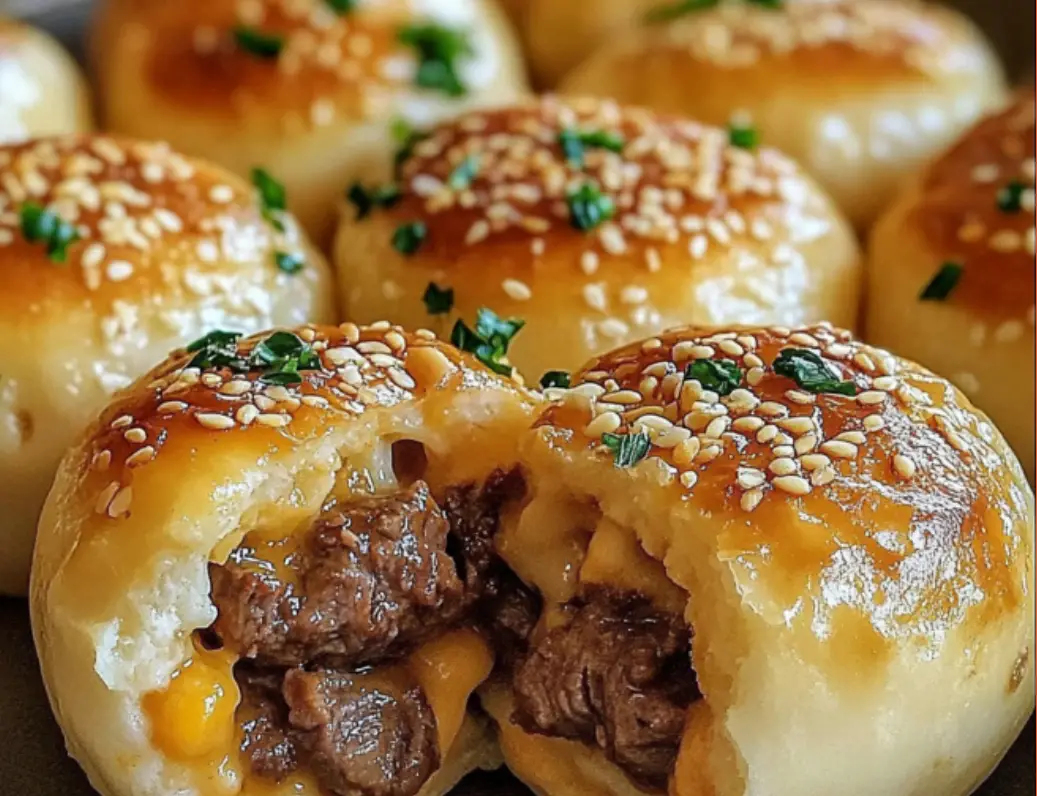 Cheesy Beef Stuffed Bun