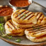 Mini Grilled Mozzarella and Pepperoni