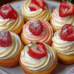 Vanilla Strawberry Cupcakes