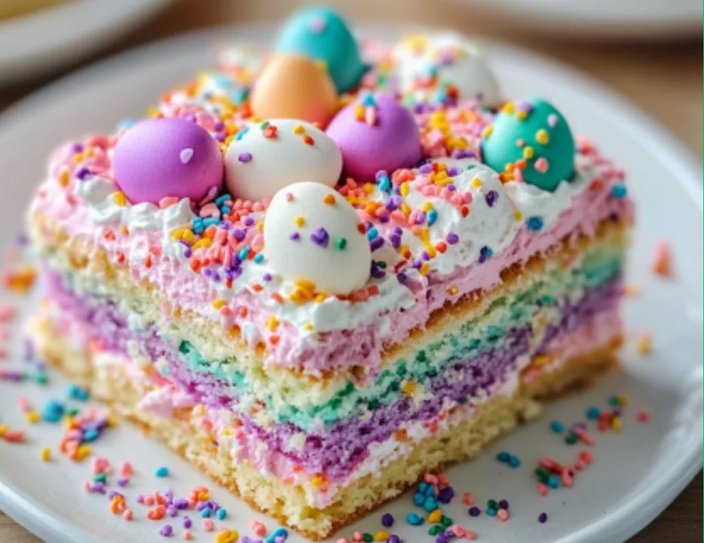 Pastel Rainbow Sprinkle Cake