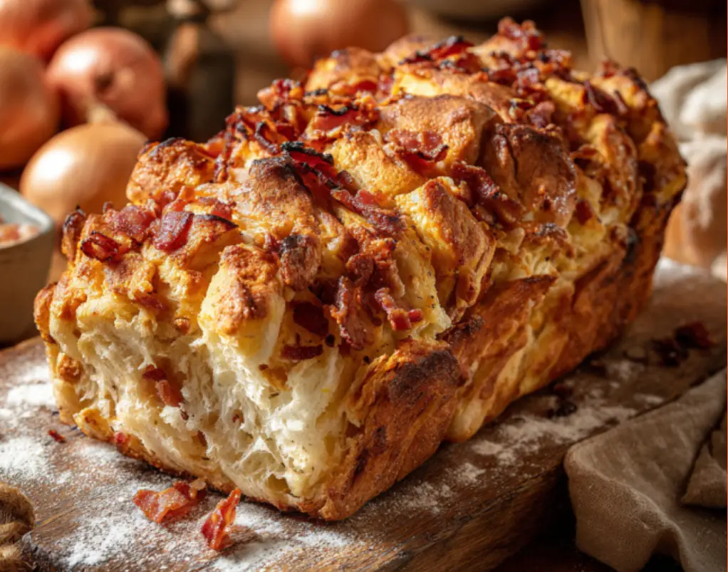 Savory Bacon and Onion Pull-Apart Bread